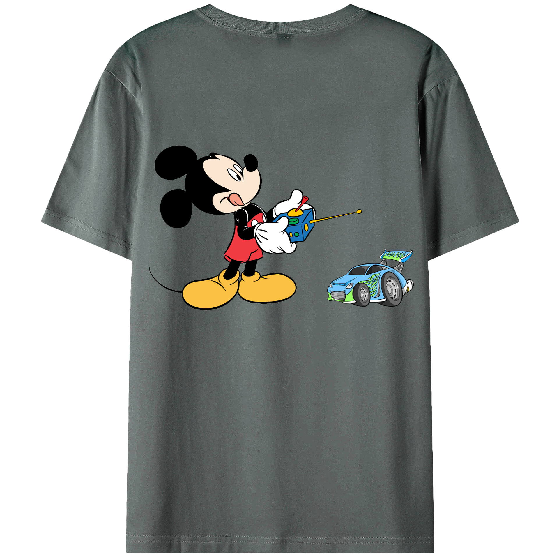 （画像用） ミッキーマウス Mickey Mouse 綿100％半袖Tシャツ（背面プリント）